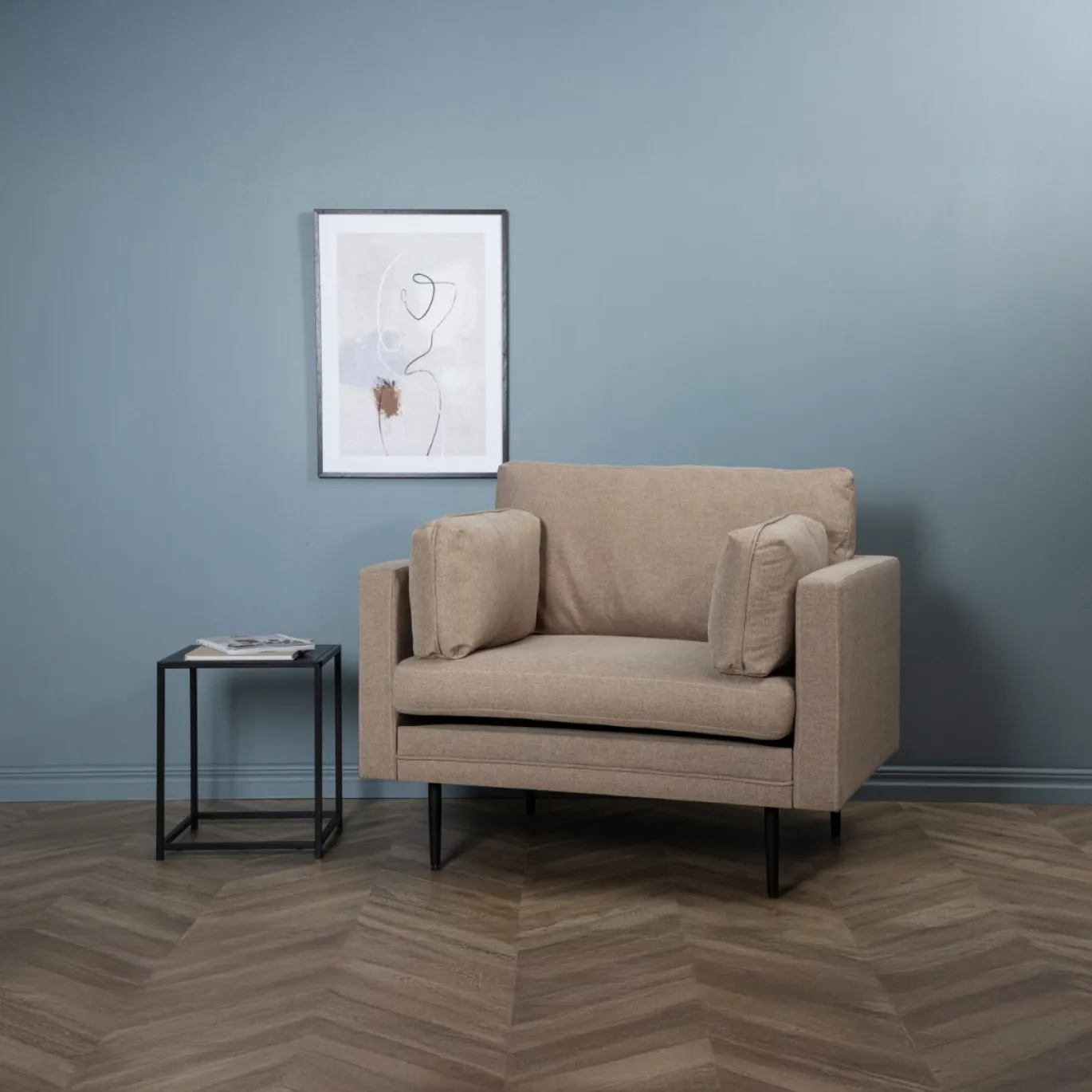 Fjôrd Fauteuil Boom Bruin Stof