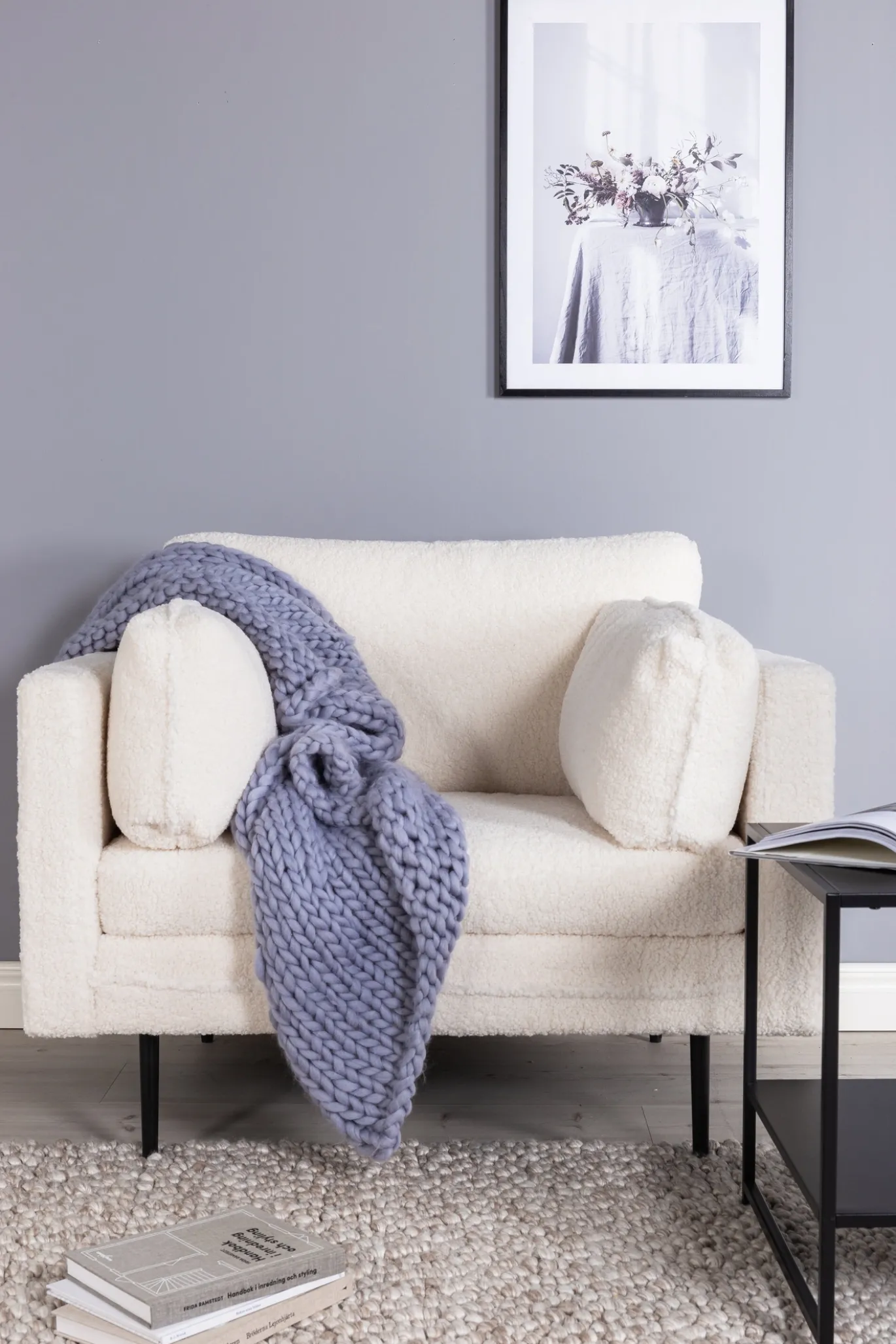 Fjôrd Fauteuil Boom Teddy Wit