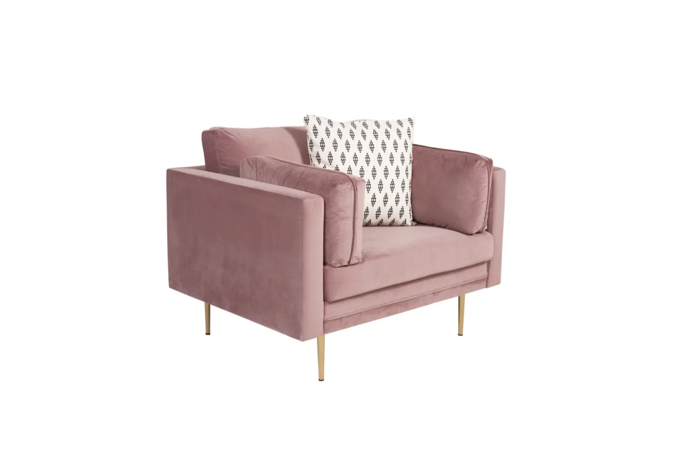Fjôrd Fauteuil Boom Velvet Dusty pink