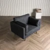 Fjôrd Fauteuil Boom Zwart Linnen