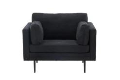 Fjôrd Fauteuil Boom Zwart Linnen