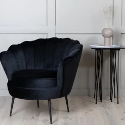 Fjôrd Fauteuil Calais Zwart Velvet