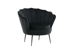 Fjôrd Fauteuil Calais Zwart Velvet