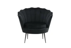 Fjôrd Fauteuil Calais Zwart Velvet