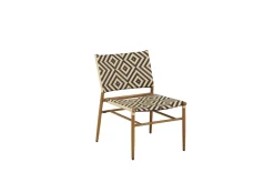 Fjôrd Fauteuil Calapan Aluminium Beige/bruin