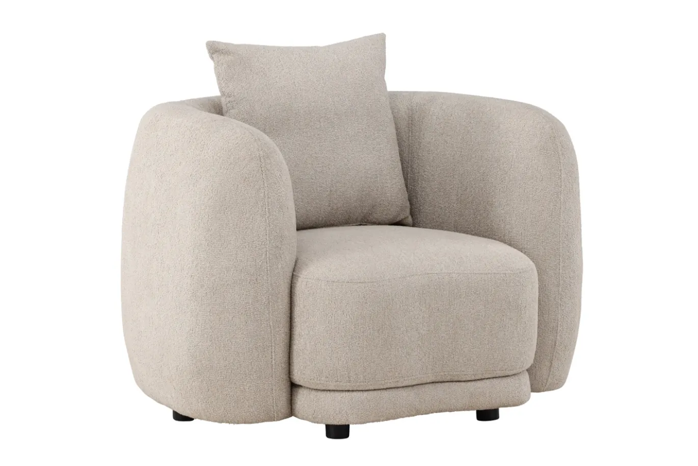 Fjôrd Fauteuil Cielo Beige Bouclé