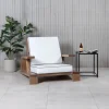 Fjôrd Fauteuil Daria Wire Brushed/Off White Kussen