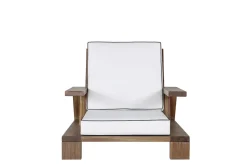Fjôrd Fauteuil Daria Wire Brushed/Off White Kussen