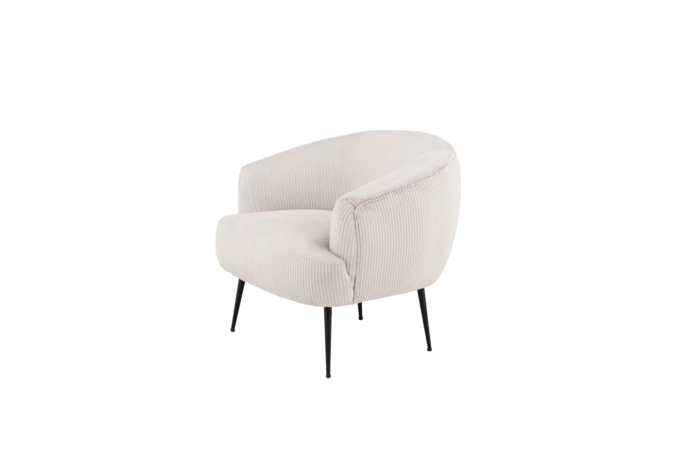 Fjôrd Fauteuil Derry Beige Ribstof