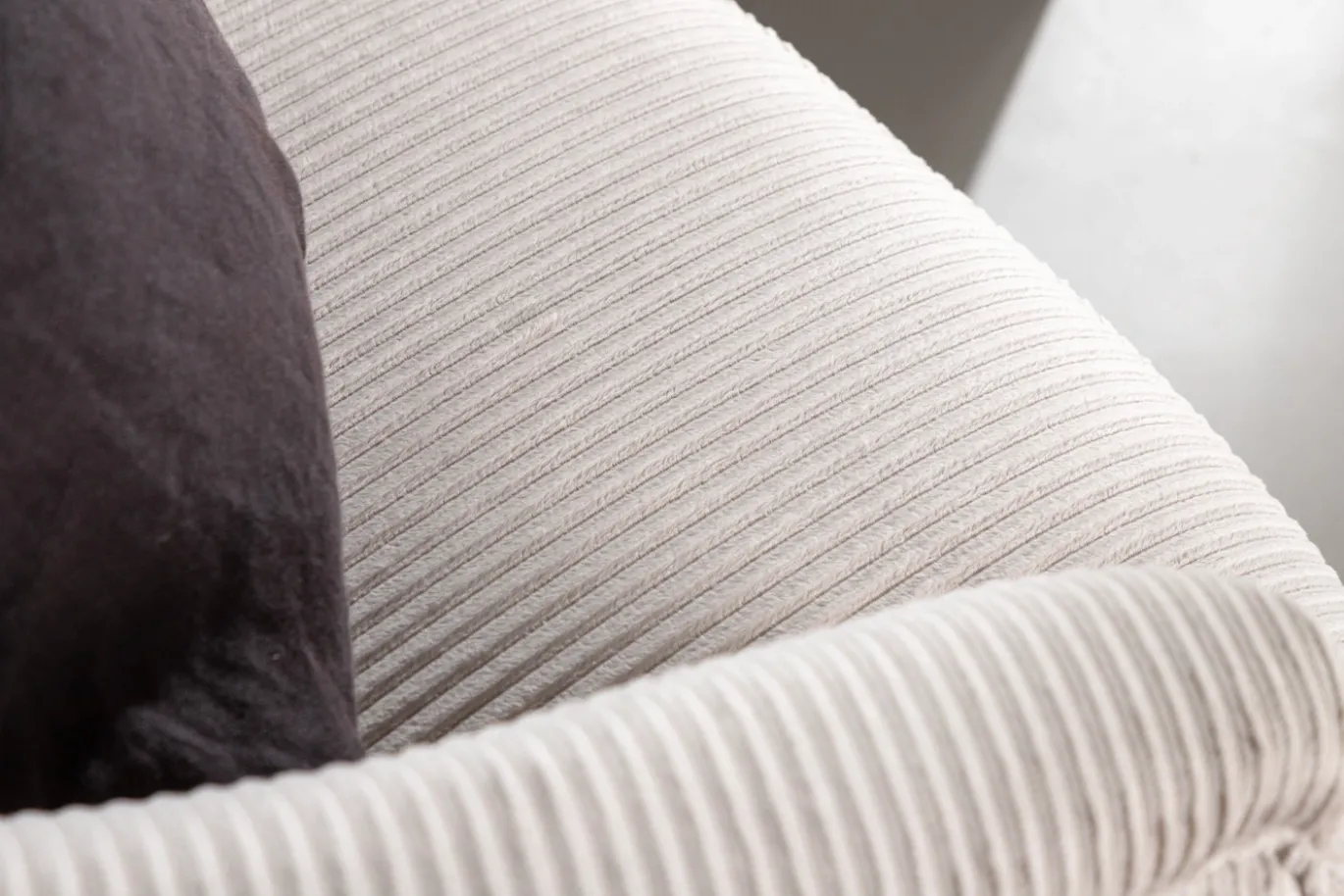 Fjôrd Fauteuil Derry Beige Ribstof