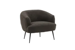Fjôrd Fauteuil Derry Donkergrijs Bouclé