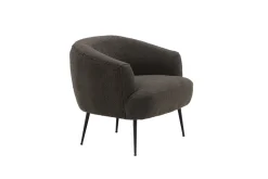 Fjôrd Fauteuil Derry Donkergrijs Bouclé