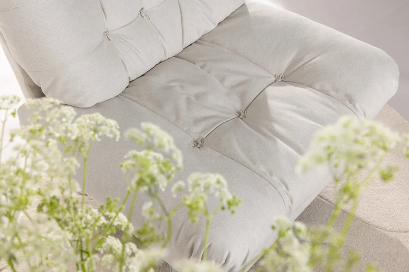 Fjôrd Fauteuil Florens Chrome Off White Stof