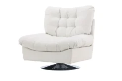 Fjôrd Fauteuil Florens Chrome Off White Stof