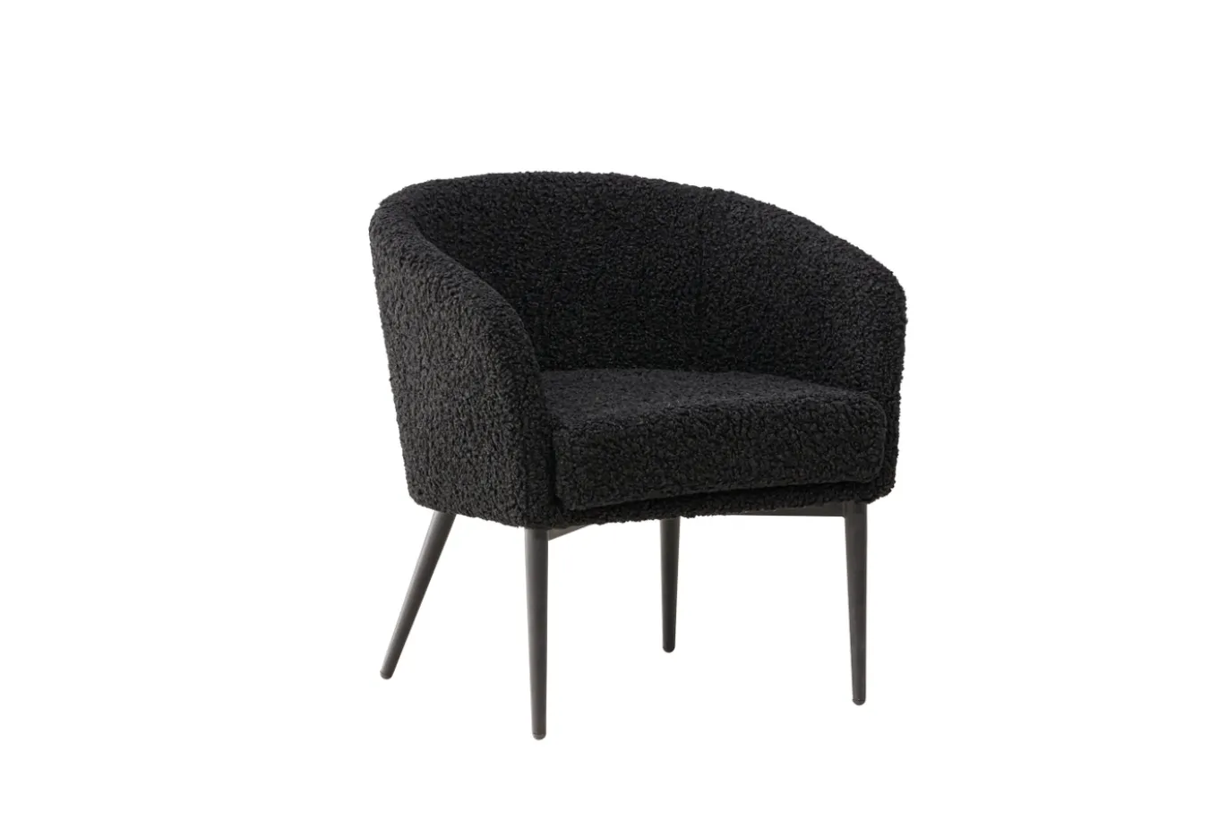 Fjôrd Fauteuil Fluffy Zwart