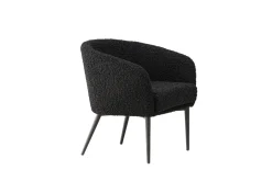 Fjôrd Fauteuil Fluffy Zwart