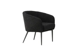 Fjôrd Fauteuil Fluffy Zwart