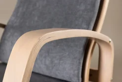Fjôrd Fauteuil Grötö Eiken Fineer Donkergrijs