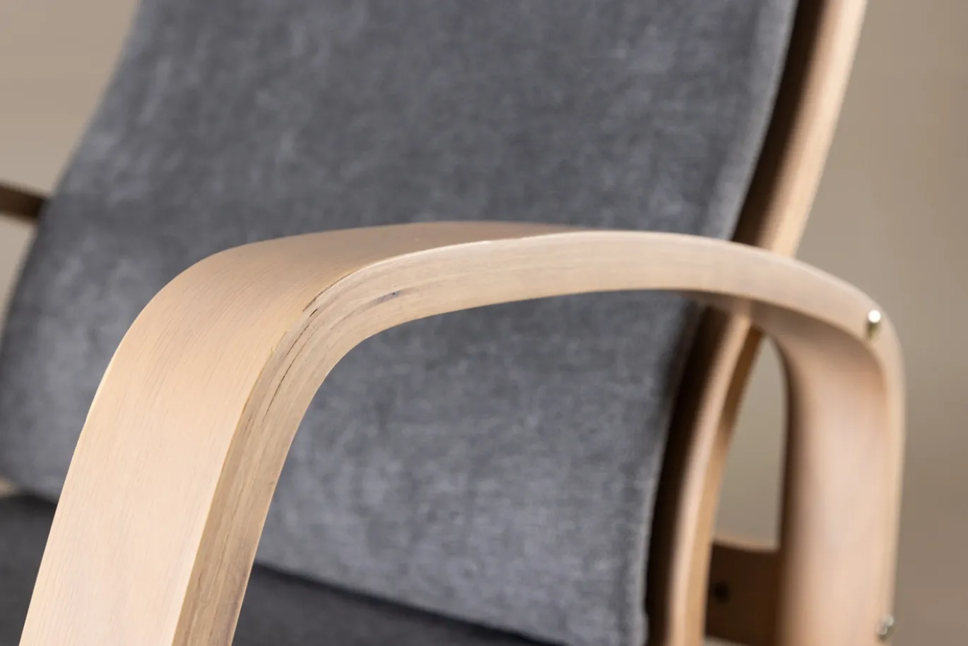 Fjôrd Fauteuil Grötö Eiken Fineer Donkergrijs