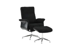 Fjôrd Fauteuil Hagön Donkergrijs/Zwart