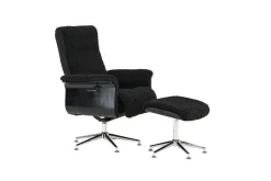 Fjôrd Fauteuil Hagön Donkergrijs/Zwart