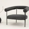 Fjôrd Fauteuil Hökåsen x Josefin Lustig Donkergrijs Bouclé
