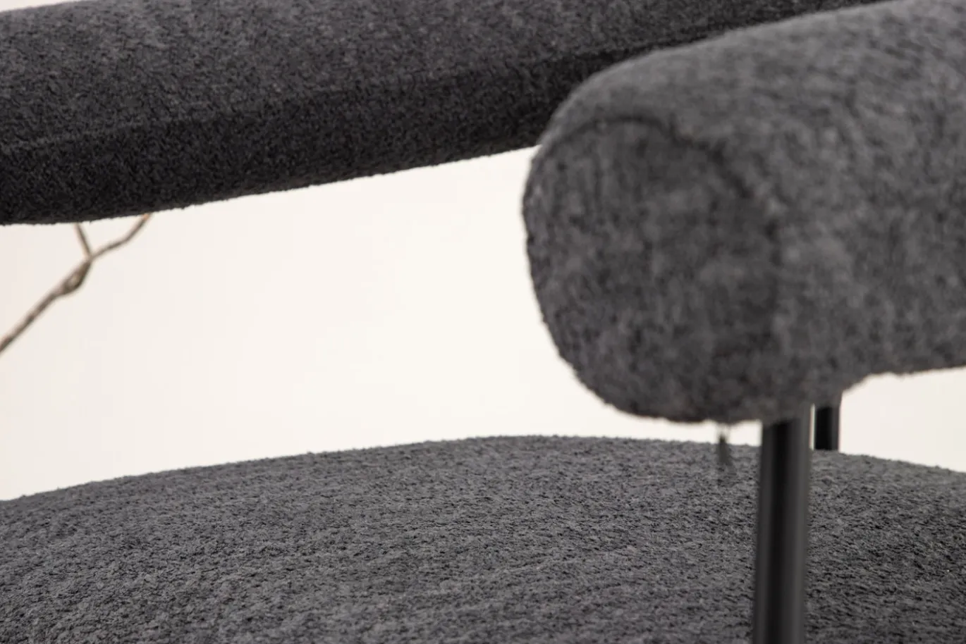 Fjôrd Fauteuil Hökåsen x Josefin Lustig Donkergrijs Bouclé