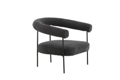 Fjôrd Fauteuil Hökåsen x Josefin Lustig Donkergrijs Bouclé