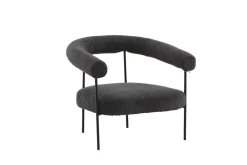 Fjôrd Fauteuil Hökåsen x Josefin Lustig Donkergrijs Bouclé