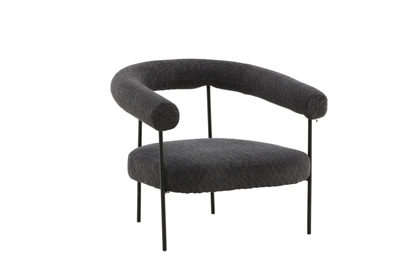 Fjôrd Fauteuil Hökåsen x Josefin Lustig Donkergrijs Bouclé