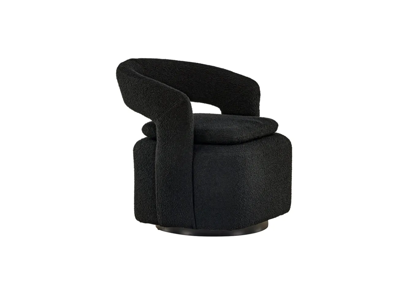 Fjôrd Fauteuil Laurel Zwart Boucle