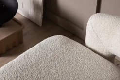 Fjôrd Fauteuil Laurel Zwart/Wit Boucle