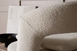 Fjôrd Fauteuil Laurel Zwart/Wit Boucle