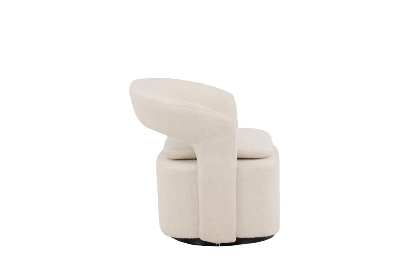 Fjôrd Fauteuil Laurel Zwart/Wit Boucle