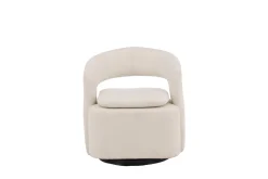 Fjôrd Fauteuil Laurel Zwart/Wit Boucle