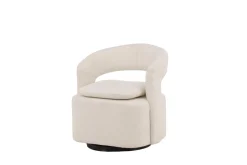 Fjôrd Fauteuil Laurel Zwart/Wit Boucle