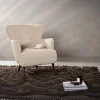 Fjôrd Fauteuil Lincoln Walnoot Beige Boucle