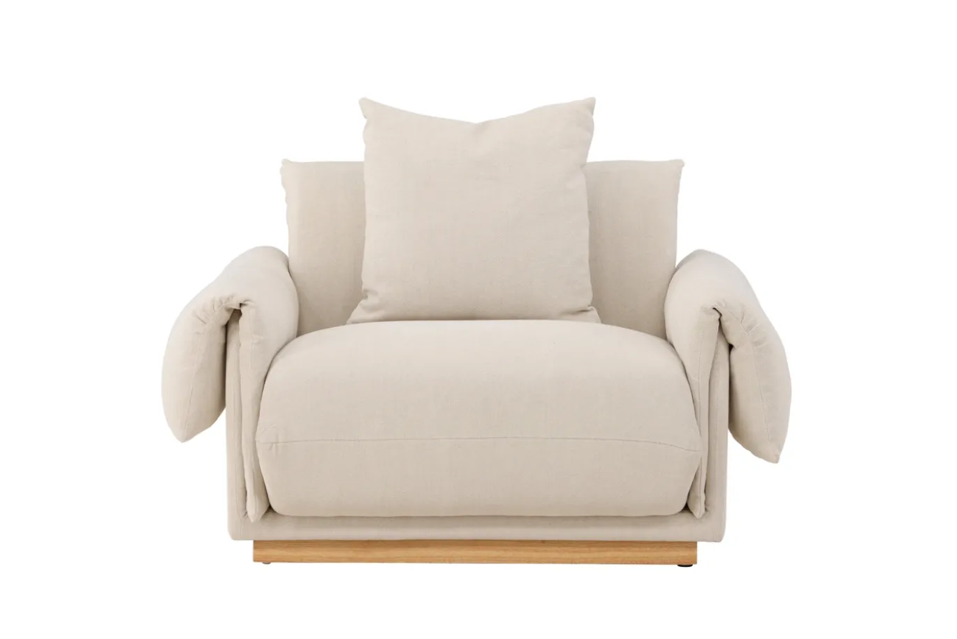 Fjôrd Fauteuil Mollösund 1-Zits Beige Linnen