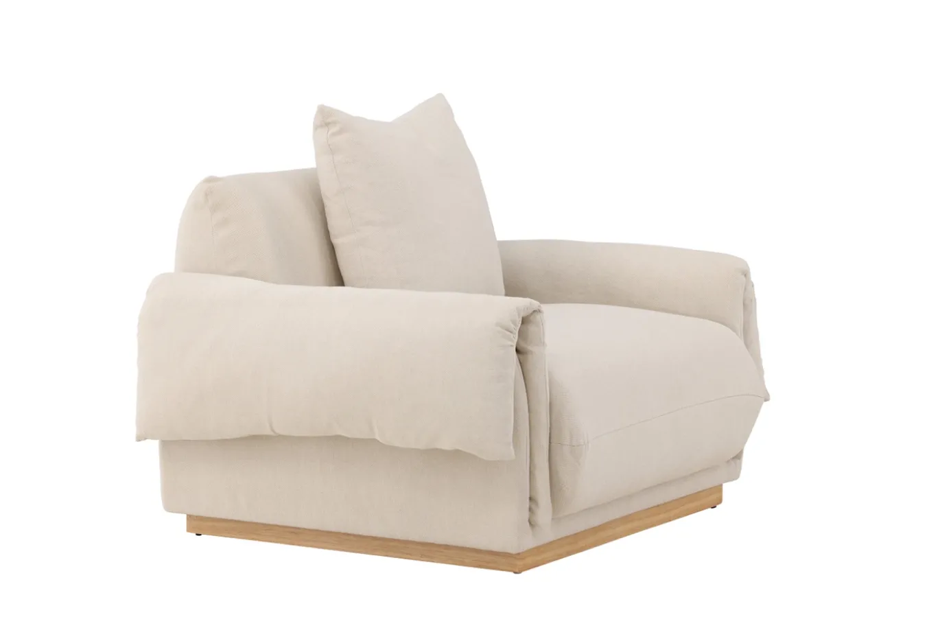 Fjôrd Fauteuil Mollösund 1-Zits Beige Linnen