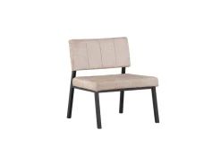 Fjôrd Fauteuil Monett Zwart/Beige Velvet