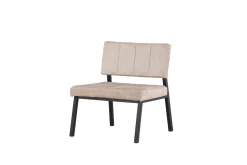 Fjôrd Fauteuil Monett Zwart/Beige Velvet