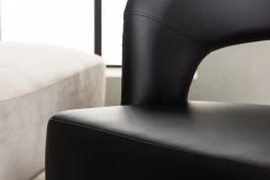 Fjôrd Fauteuil Mundo Zwart Kunstleer