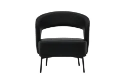 Fjôrd Fauteuil Mundo Zwart Kunstleer