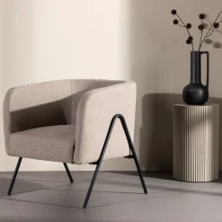 Fjôrd Fauteuil Rika Beige/Zwart