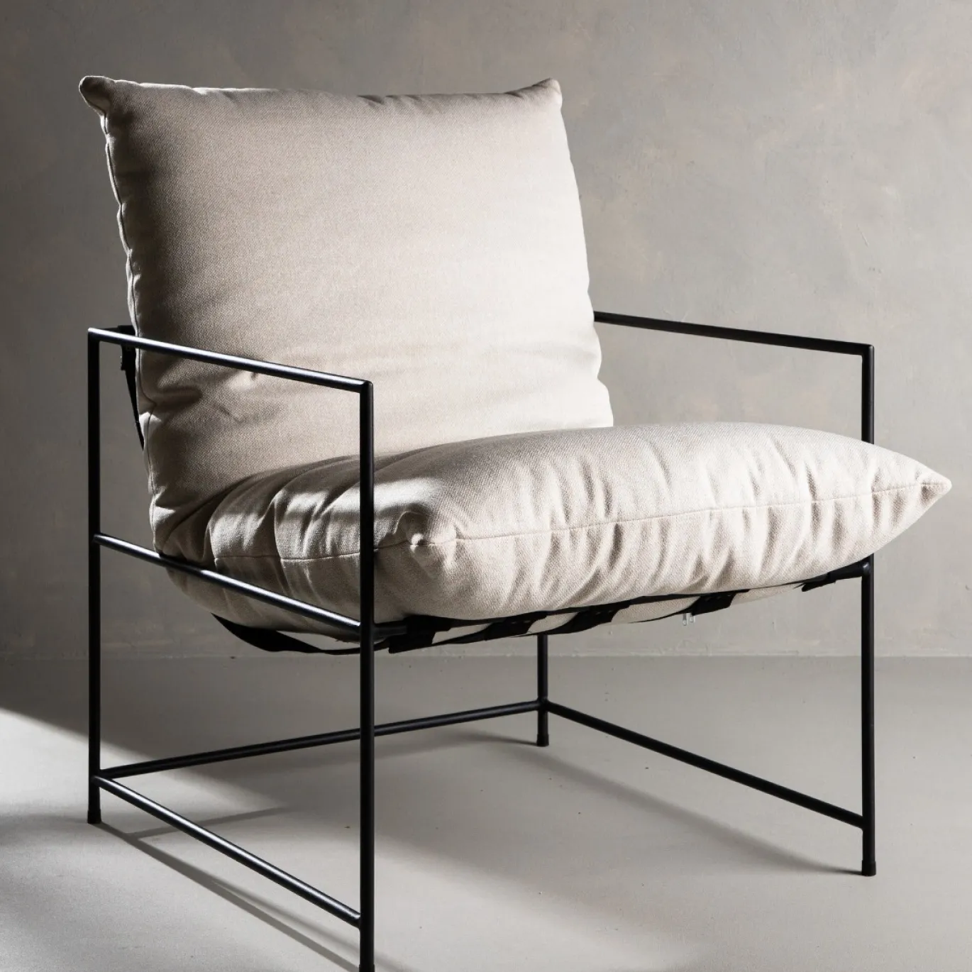 Fjôrd Fauteuil Sedalia Wit Linnen Stof