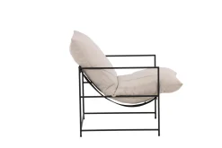Fjôrd Fauteuil Sedalia Wit Linnen Stof