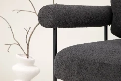 Fjôrd Fauteuil Tillberga x Josefin Lustig Donkergrijs Bouclé