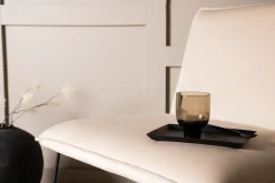 Fjôrd Fauteuil X-lounge Zwart/Off White Velvet