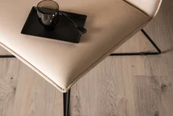 Fjôrd Fauteuil X-lounge Zwart/Off White Velvet