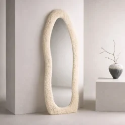 Fjôrd Grote Spiegel Mirza Glas Beige 160x60cm